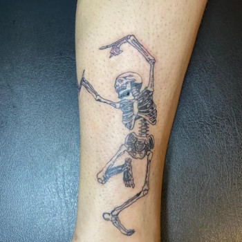 фото тату, , скелет