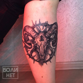 фото тату, демон, , хоррор