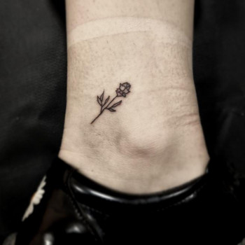 фото тату, , , цветок