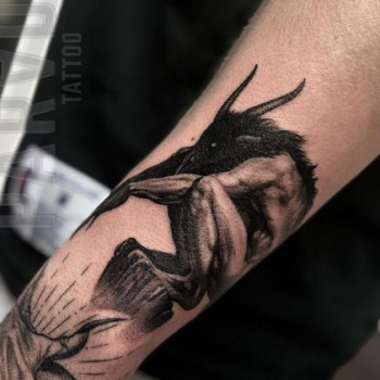 фото тату, , демон