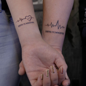 фото тату, , надпись, , сердце